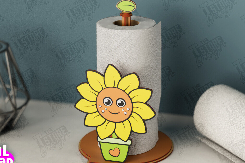 Σετ των 2 Intra απο ξύλο plywood 3mm-4mm πάχος – Χαρτοπετσέτα |Σχήμα ηλίανθου| CNC Δίασταση  20x20 cm INTRAFABR-112629120