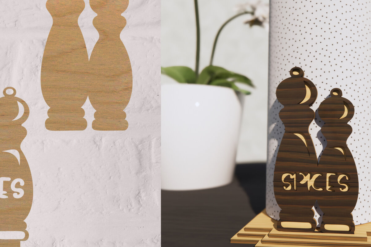 Σετ των 2 Intra απο ξύλο plywood 3mm-4mm πάχος – Χάρτινες θήκες για ρολό πετσέτας κοπής με λέιζερ Δίασταση  20x20 cm INTRAFABR-79646481