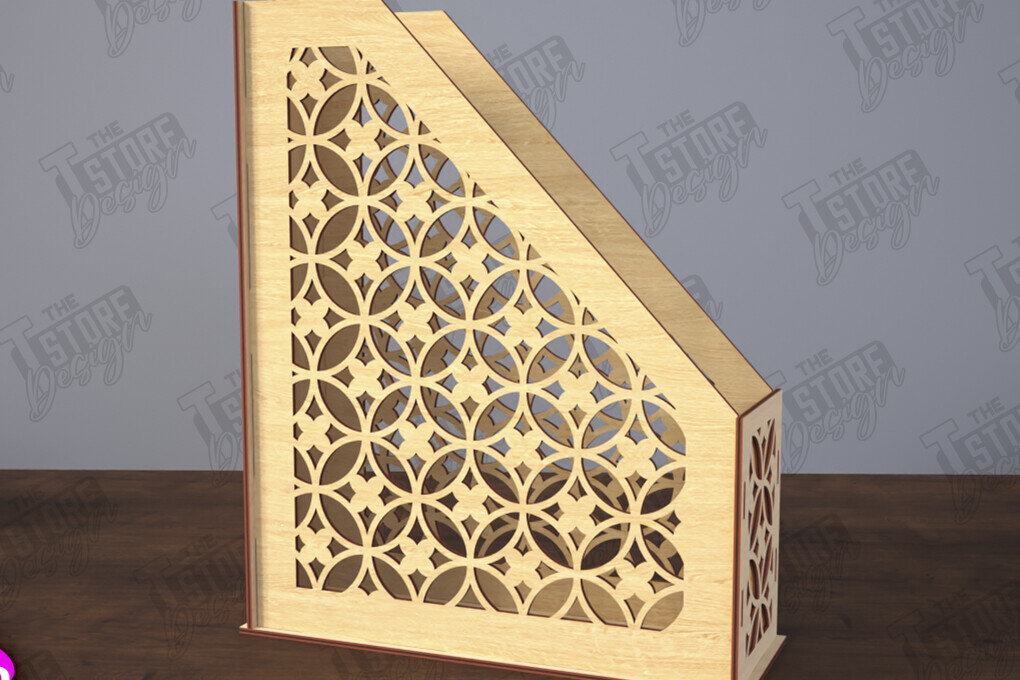 Σετ των 2 Intra απο ξύλο plywood 3mm-4mm πάχος – Δίσκος χαρτιού | Desktop Office Organizer Δίασταση  20x20 cm INTRAFABR-116214692