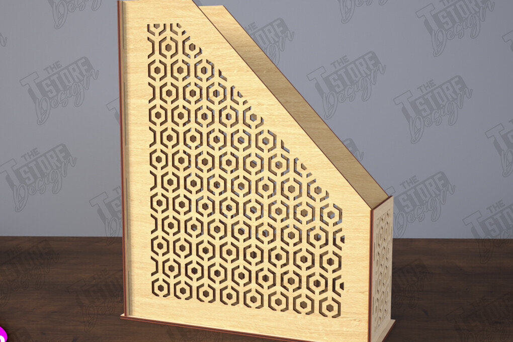 Σετ των 2 Intra απο ξύλο plywood 3mm-4mm πάχος – Δίσκος χαρτιού | Desktop Office Organizer Δίασταση  20x20 cm INTRAFABR-116214709