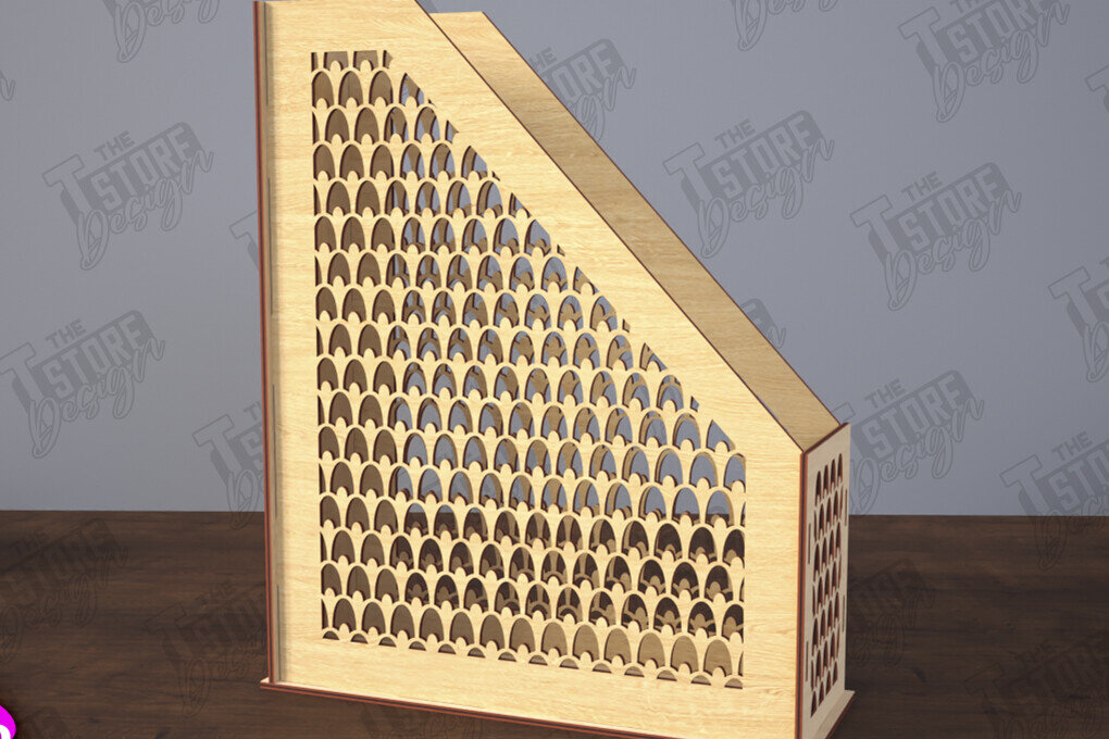 Σετ των 2 Intra απο ξύλο plywood 3mm-4mm πάχος – Δίσκος χαρτιού | Desktop Office Organizer Δίασταση  20x20 cm INTRAFABR-116214714