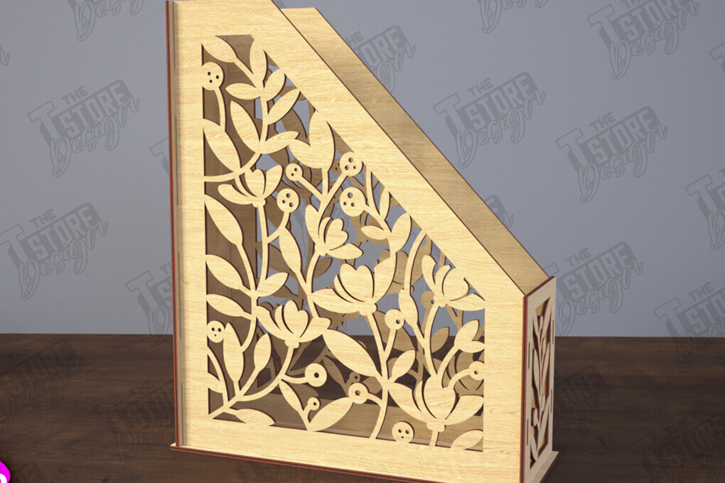 Σετ των 2 Intra απο ξύλο plywood 3mm-4mm πάχος – Δίσκος χαρτιού | Desktop Office Organizer Δίασταση  20x20 cm INTRAFABR-116214729