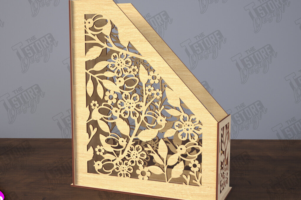 Σετ των 2 Intra απο ξύλο plywood 3mm-4mm πάχος – Δίσκος χαρτιού | Desktop Office Organizer Δίασταση  20x20 cm INTRAFABR-116214736