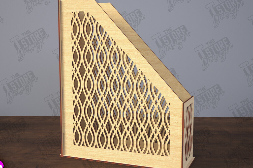 Σετ των 2 Intra απο ξύλο plywood 3mm-4mm πάχος – Δίσκος χαρτιού | Desktop Office Organizer Δίασταση  20x20 cm INTRAFABR-116214689