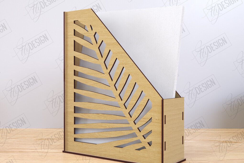 Σετ των 2 Intra απο ξύλο plywood 3mm-4mm πάχος – Δίσκος χαρτιού | Σχεδιασμός Γραφείου Δίασταση  20x20 cm INTRAFABR-122603354