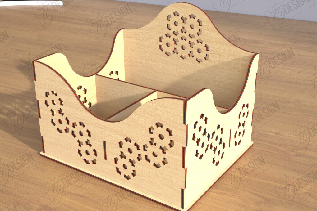 Σετ των 2 Intra απο ξύλο plywood 3mm-4mm πάχος – Δίσκος χαρτιού | Σχεδιασμός Γραφείου Δίασταση  20x20 cm INTRAFABR-122964038