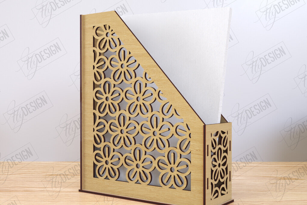 Σετ των 2 Intra απο ξύλο plywood 3mm-4mm πάχος – Δίσκος χαρτιού | Σχεδιασμός Γραφείου Δίασταση  20x20 cm INTRAFABR-122390730