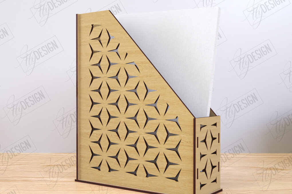 Σετ των 2 Intra απο ξύλο plywood 3mm-4mm πάχος – Δίσκος χαρτιού | Σχεδιασμός Γραφείου Δίασταση  20x20 cm INTRAFABR-122390734