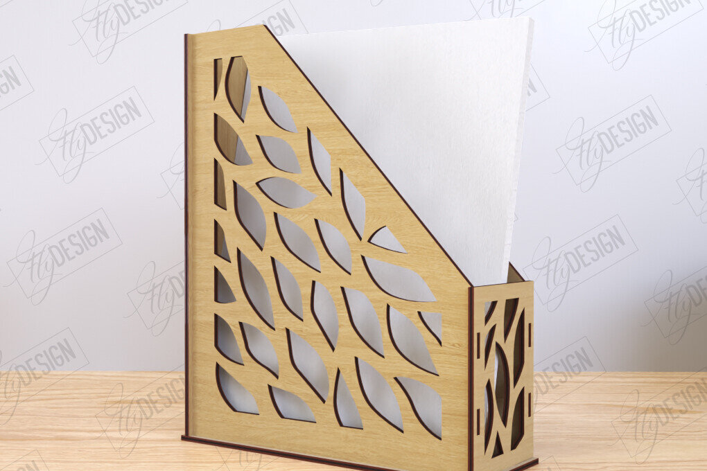 Σετ των 2 Intra απο ξύλο plywood 3mm-4mm πάχος – Δίσκος χαρτιού | Σχεδιασμός Γραφείου Δίασταση  20x20 cm INTRAFABR-122390744