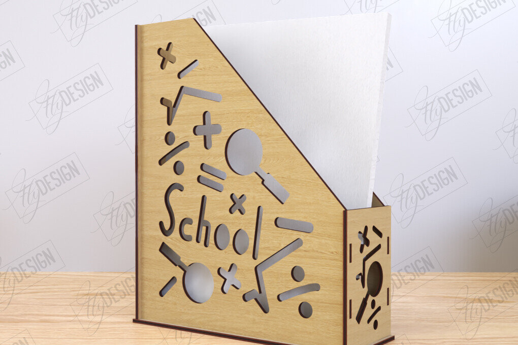 Σετ των 2 Intra απο ξύλο plywood 3mm-4mm πάχος – Δίσκος χαρτιού | Σχεδιασμός Γραφείου Δίασταση  20x20 cm INTRAFABR-122603346