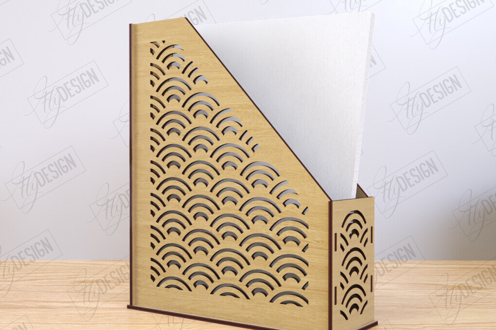 Σετ των 2 Intra απο ξύλο plywood 3mm-4mm πάχος – Δίσκος χαρτιού | Σχεδιασμός Γραφείου Δίασταση  20x20 cm INTRAFABR-122603350