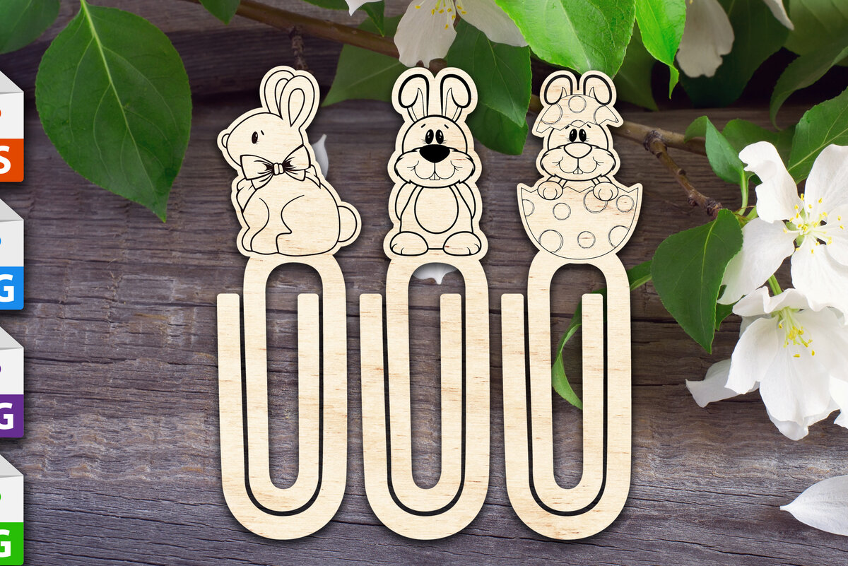 Σετ των 2 Intra απο ξύλο plywood 3mm-4mm πάχος – Κουνελάκια με συνδετήρες Δίασταση  20x20 cm INTRAFABR-64615220