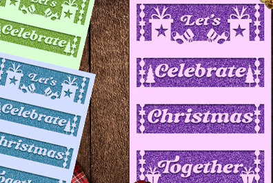 Σετ των 2 Intra απο ξύλο plywood 3mm-4mm πάχος – Χαρτόπετσες Χριστουγεννιάτικες ευχετήριες κάρτες Δίασταση  20x20 cm INTRAFABR-81348583