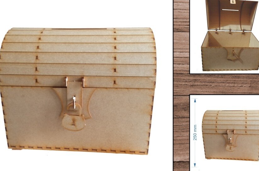 Σετ των 2 Intra απο ξύλο plywood 3mm-4mm πάχος – Party - Party Box - Δίασταση  20x20 cm INTRAFABR-19411314