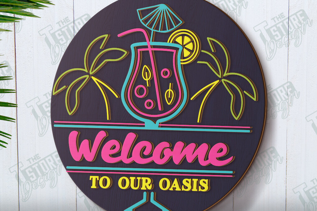 Σετ των 2 Intra απο ξύλο plywood 3mm-4mm πάχος – Κοπή λέιζερ πινακίδας βεράντας | Επιγραφές βεράντας | CNC Δίασταση  20x20 cm INTRAFABR-120345212