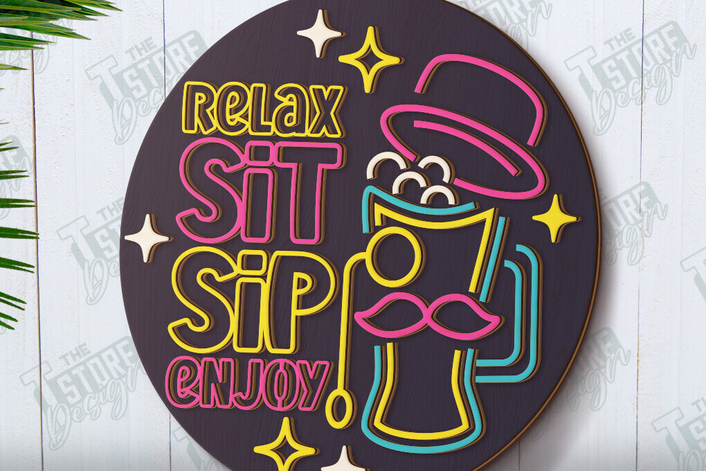 Intra απο ξύλο plywood 3mm-4mm πάχος – Κοπή λέιζερ πινακίδας βεράντας | Στρογγυλές επιγραφές τοίχου Δίασταση  40x30 cm INTRAFABR-120099705