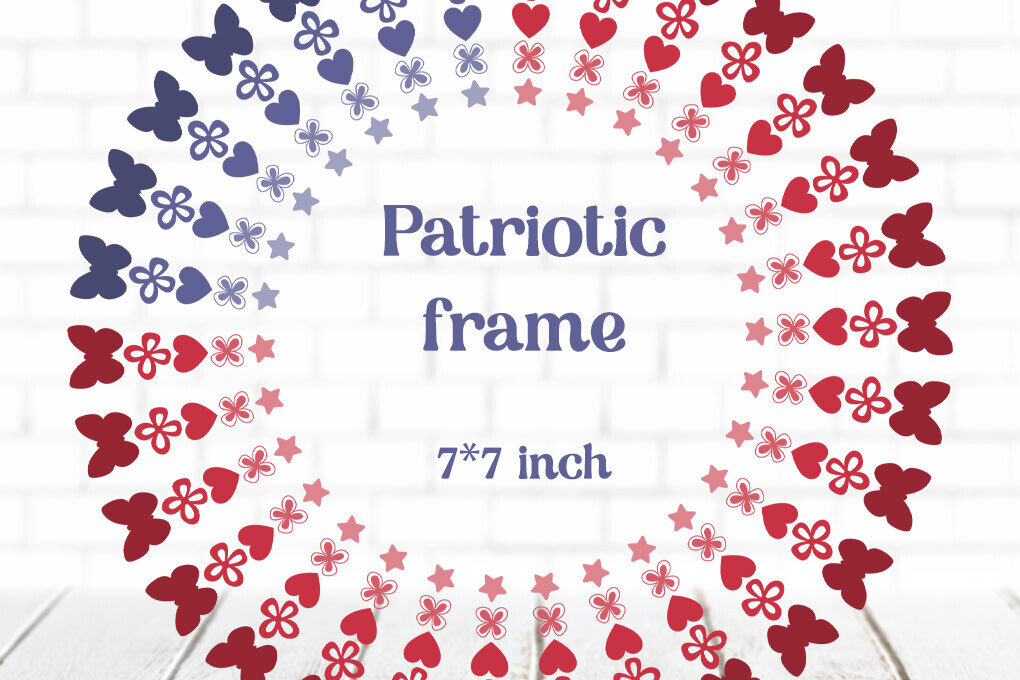 Σετ των 2 Intra απο ξύλο plywood 3mm-4mm πάχος – Πατριωτικό Διακοσμητικό Στρογγυλό Στεφάνι Δίασταση  40x30 cm INTRAFABR-122205338