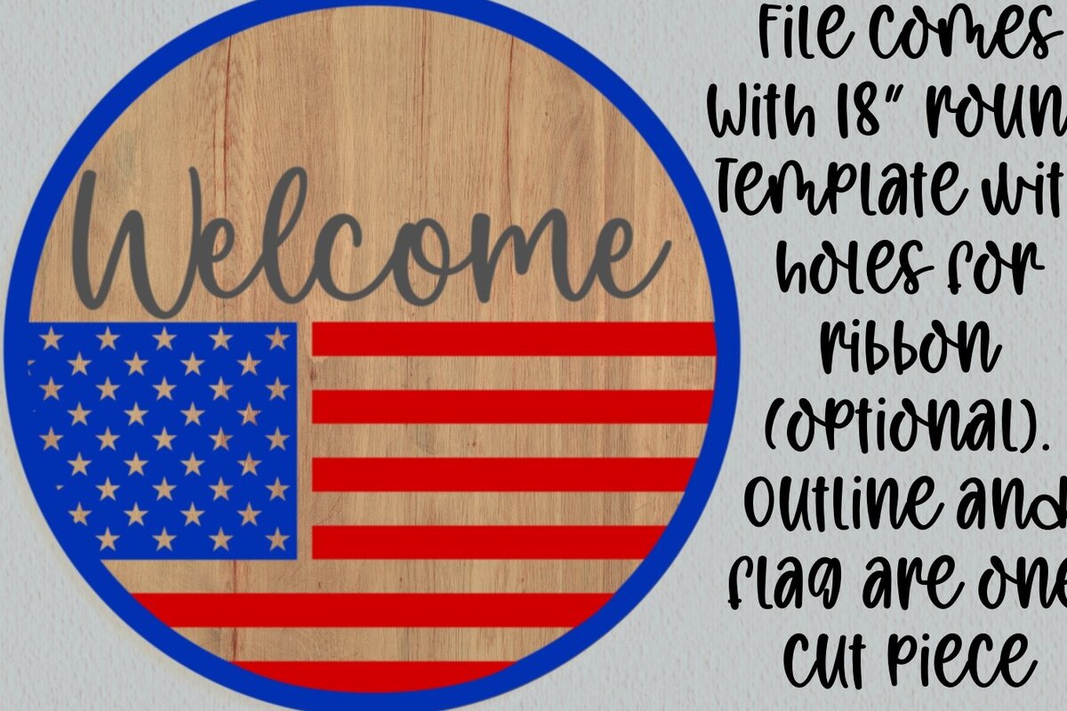 Σετ των 2 Intra απο ξύλο plywood 3mm-4mm πάχος – Patriotic Door Round Laser Δίασταση  20x20 cm INTRAFABR-28070623