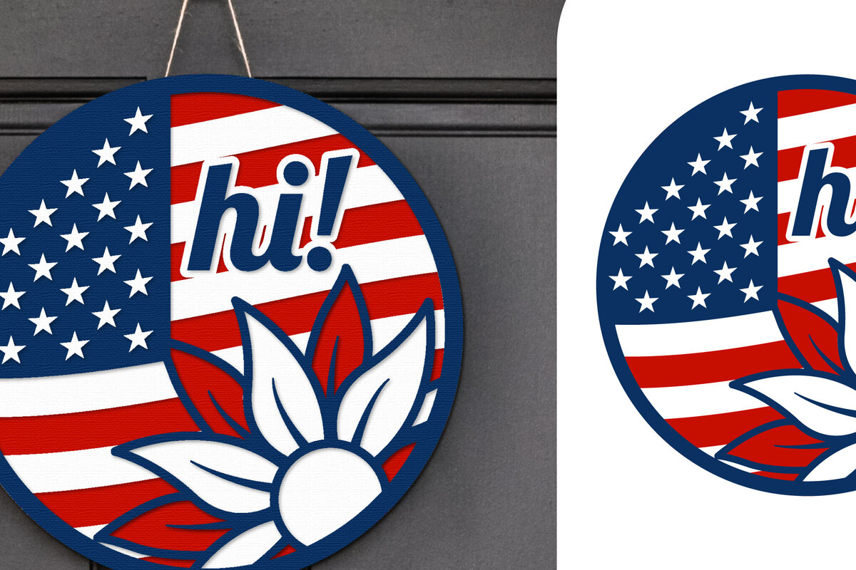 Intra απο ξύλο plywood 3mm-4mm πάχος – Patriotic Sign Lasercut - Σήμα καλωσορίσματος Δίασταση  40x30 cm INTRAFABR-122477548