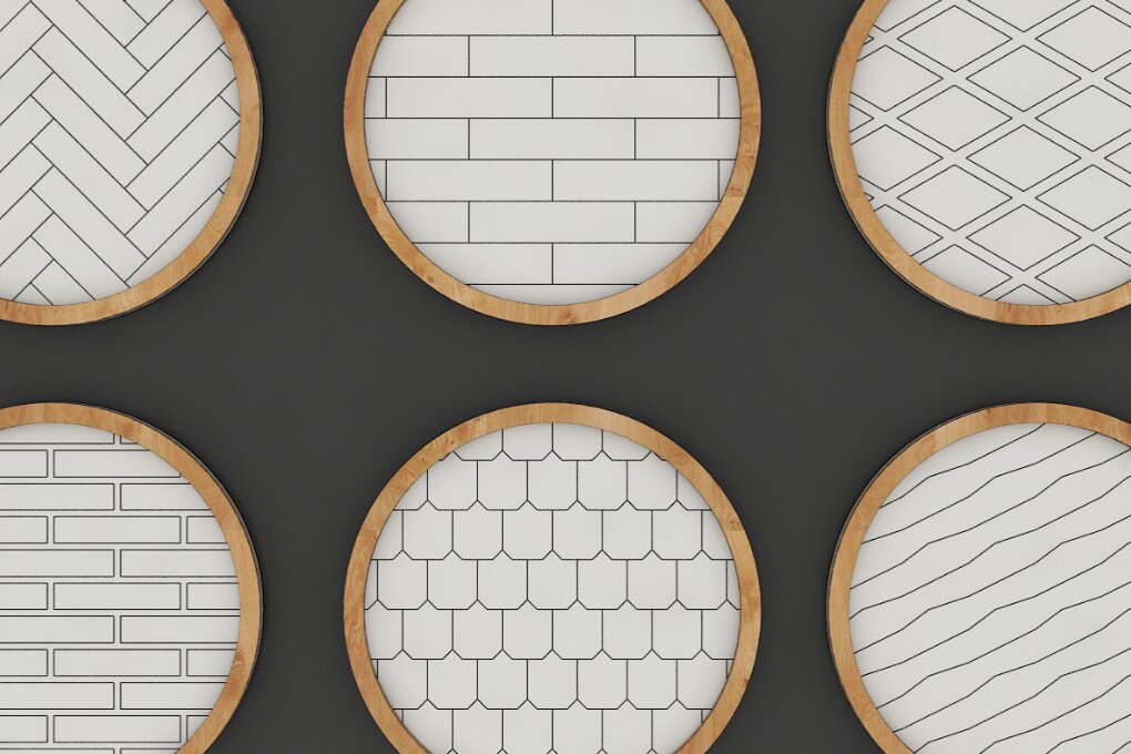 Σετ των 2 Intra απο ξύλο plywood 3mm-4mm πάχος – Σχέδια πλαισίων με μοτίβα 105 Δίασταση  20x20 cm INTRAFABR-117989928