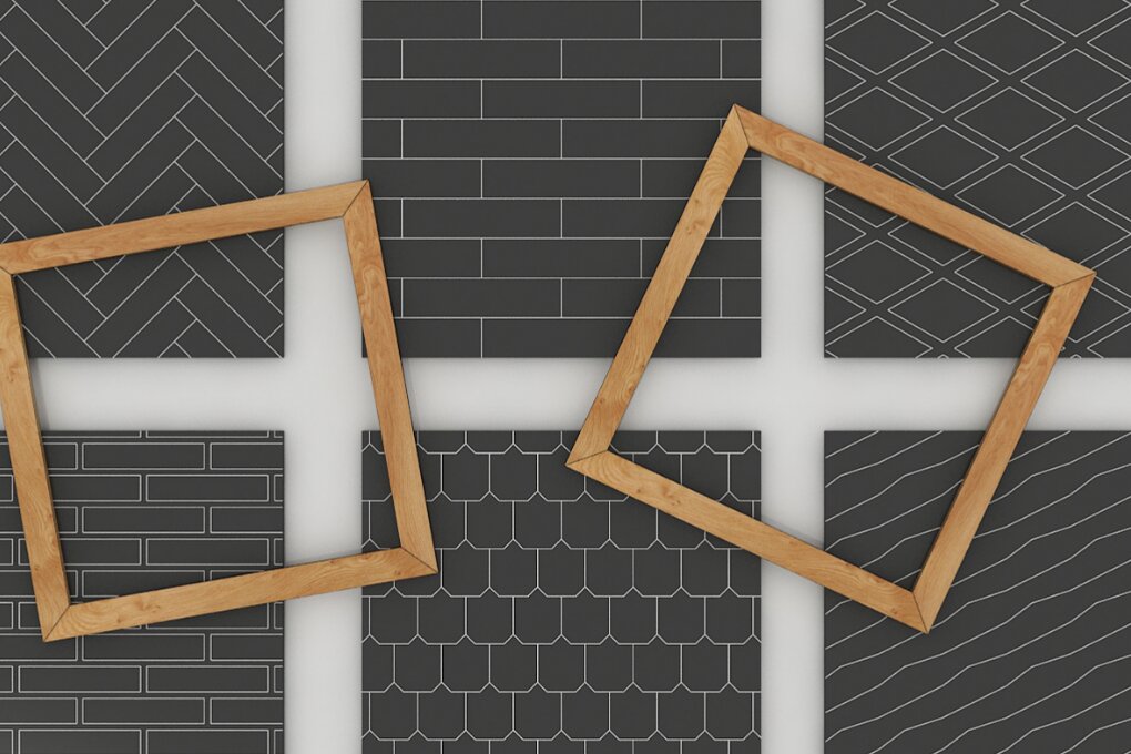 Σετ των 2 Intra απο ξύλο plywood 3mm-4mm πάχος – Πλαίσιο με μοτίβο 107 Δίασταση  20x20 cm INTRAFABR-118028070