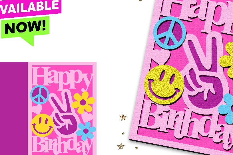 Σετ των 2 Intra απο ξύλο plywood 3mm-4mm πάχος – Κάρτα Ειρήνης και Αγάπης 3D Δίασταση  20x20 cm INTRAFABR-100129862