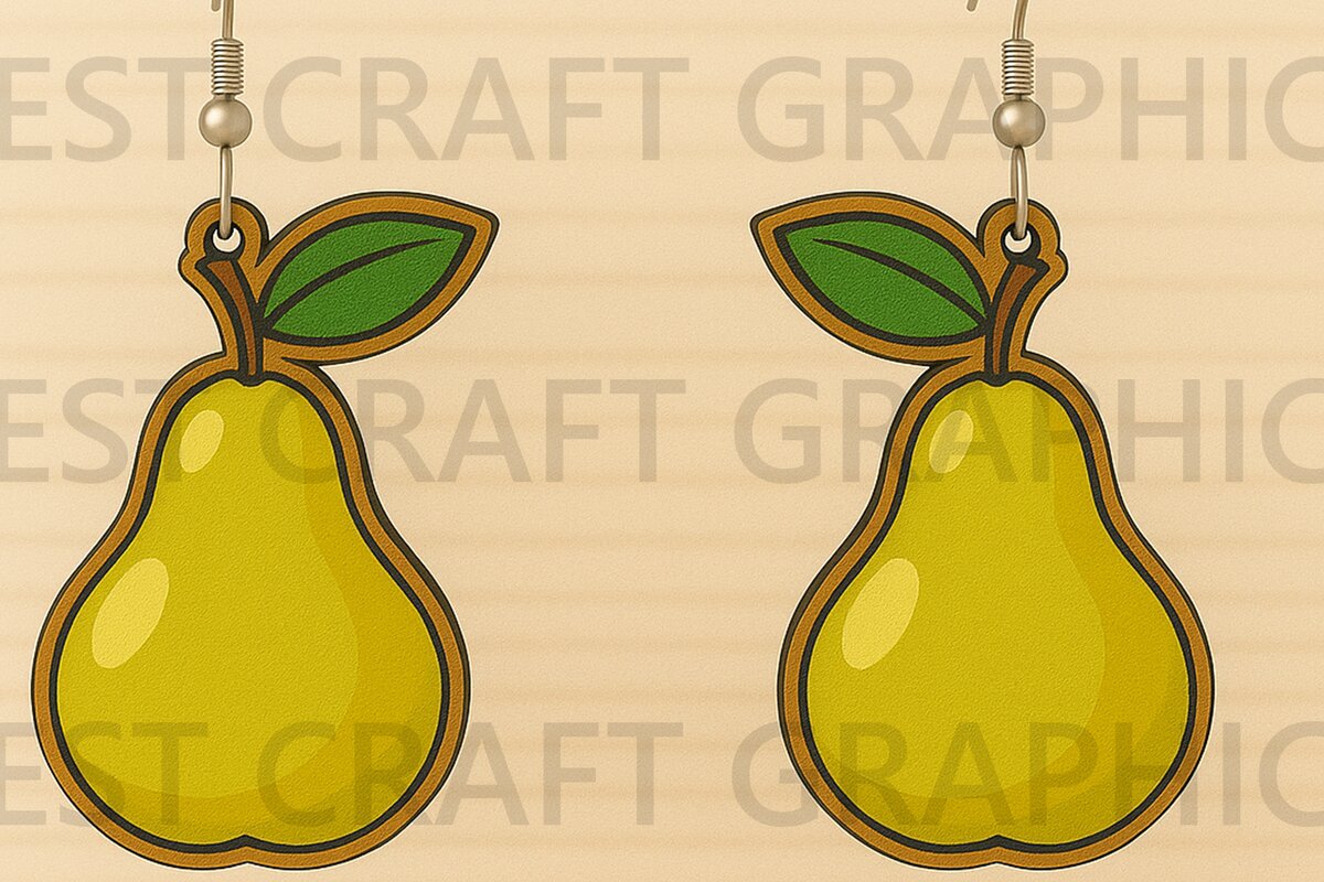 Σετ των 3 Intra απο ξύλο plywood 3mm-4mm πάχος – Αχλάδι Σκουλαρίκια Δίασταση  5x5 cm INTRAFABR-123671216