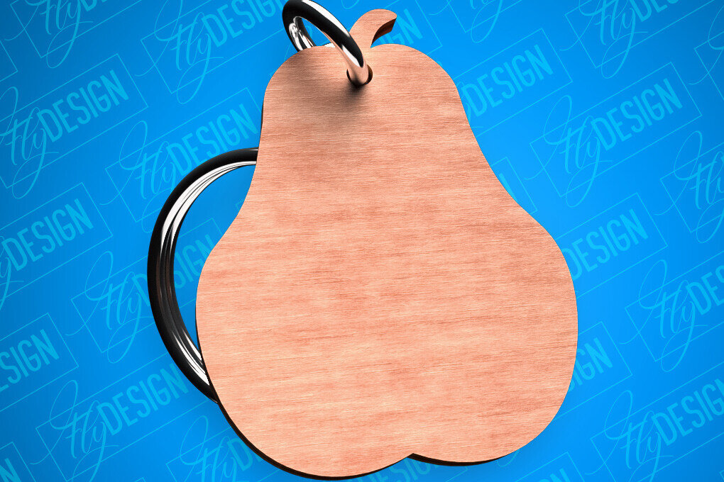 Σετ των 3 Intra απο ξύλο plywood 3mm-4mm πάχος – Αχλάδι Μπρελόκ σχήματα Δίασταση  5x5 cm INTRAFABR-82326648