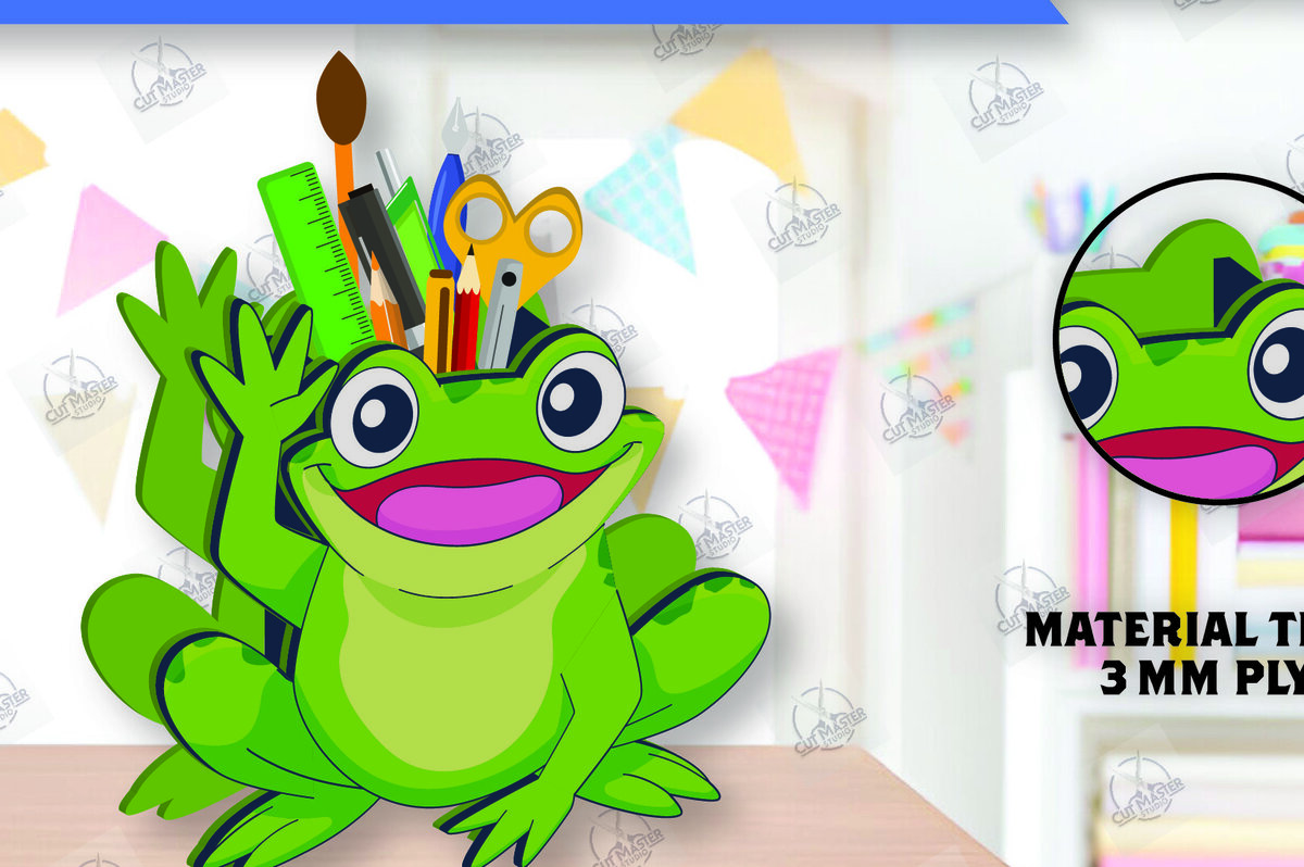 Σετ των 2 Intra απο ξύλο plywood 3mm-4mm πάχος – Μολυβοθήκη | Stand στυλό Δίασταση  20x20 cm INTRAFABR-112459627