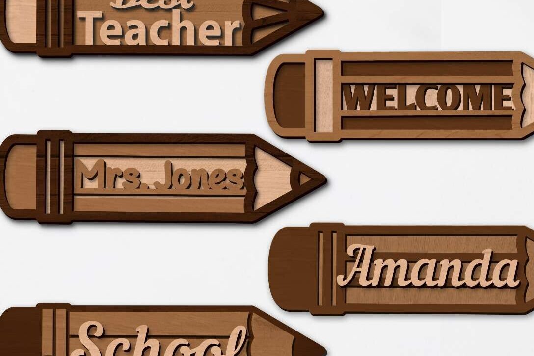 Σετ των 2 Intra απο ξύλο plywood 3mm-4mm πάχος – Πρότυπο πολλαπλών στρώσεων διακόσμησης σετ μολυβιών Δίασταση  20x20 cm INTRAFABR-95184633