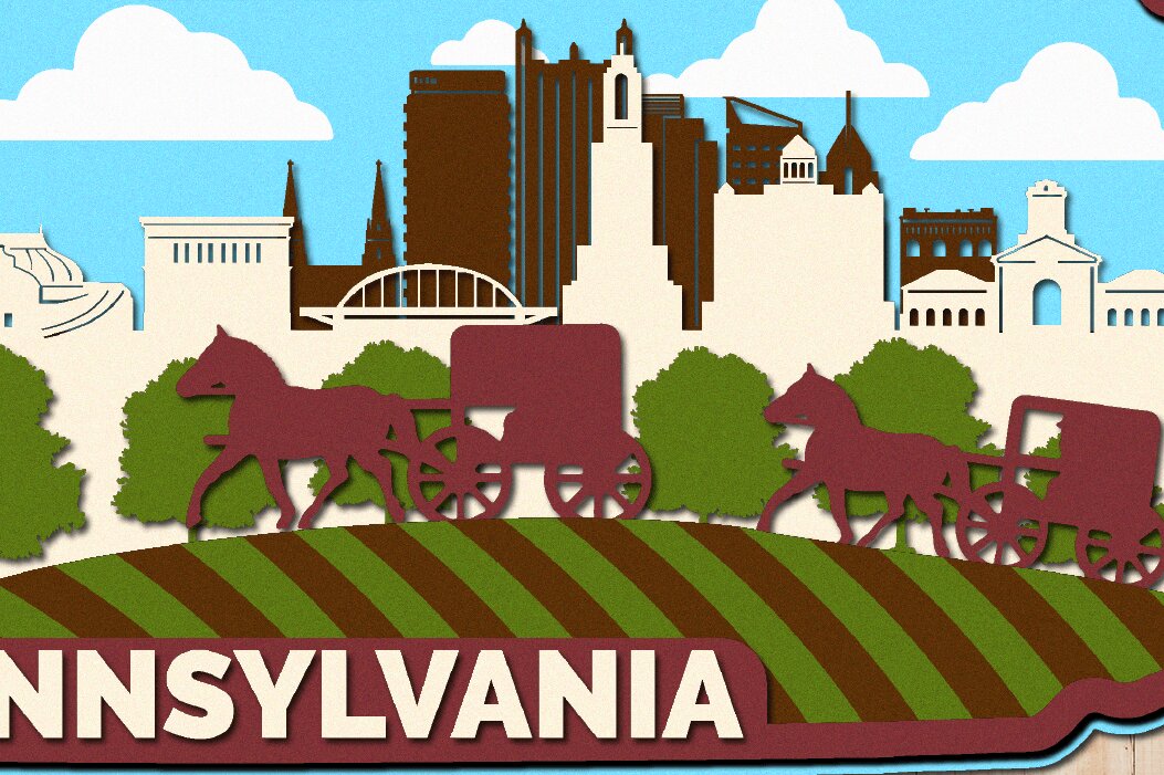 Σετ των 2 Intra απο ξύλο plywood 3mm-4mm πάχος – Pennsylvania, 3D Αρχείο Δίασταση  20x20 cm INTRAFABR-32985008