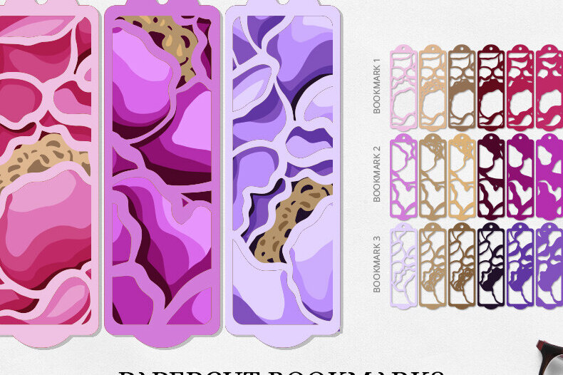 Σετ των 2 Intra απο ξύλο plywood 3mm-4mm πάχος – Πρότυπο κοπής χαρτιού σελιδοδείκτη παιώνιες Δίασταση  20x20 cm INTRAFABR-120493741