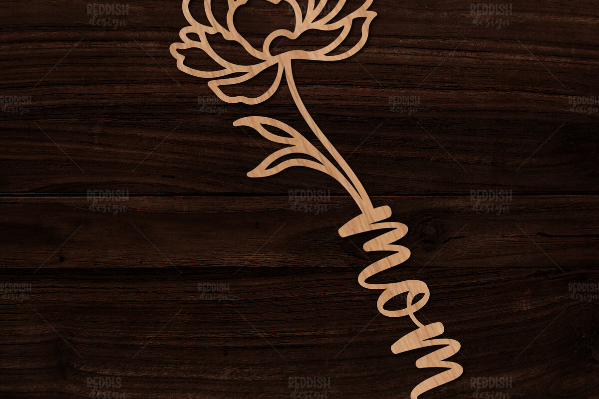 Σετ των 2 Intra απο ξύλο plywood 3mm-4mm πάχος – Λουλούδι Peony I Δώρο κοπής με λέιζερ Δίασταση  20x20 cm INTRAFABR-113930908