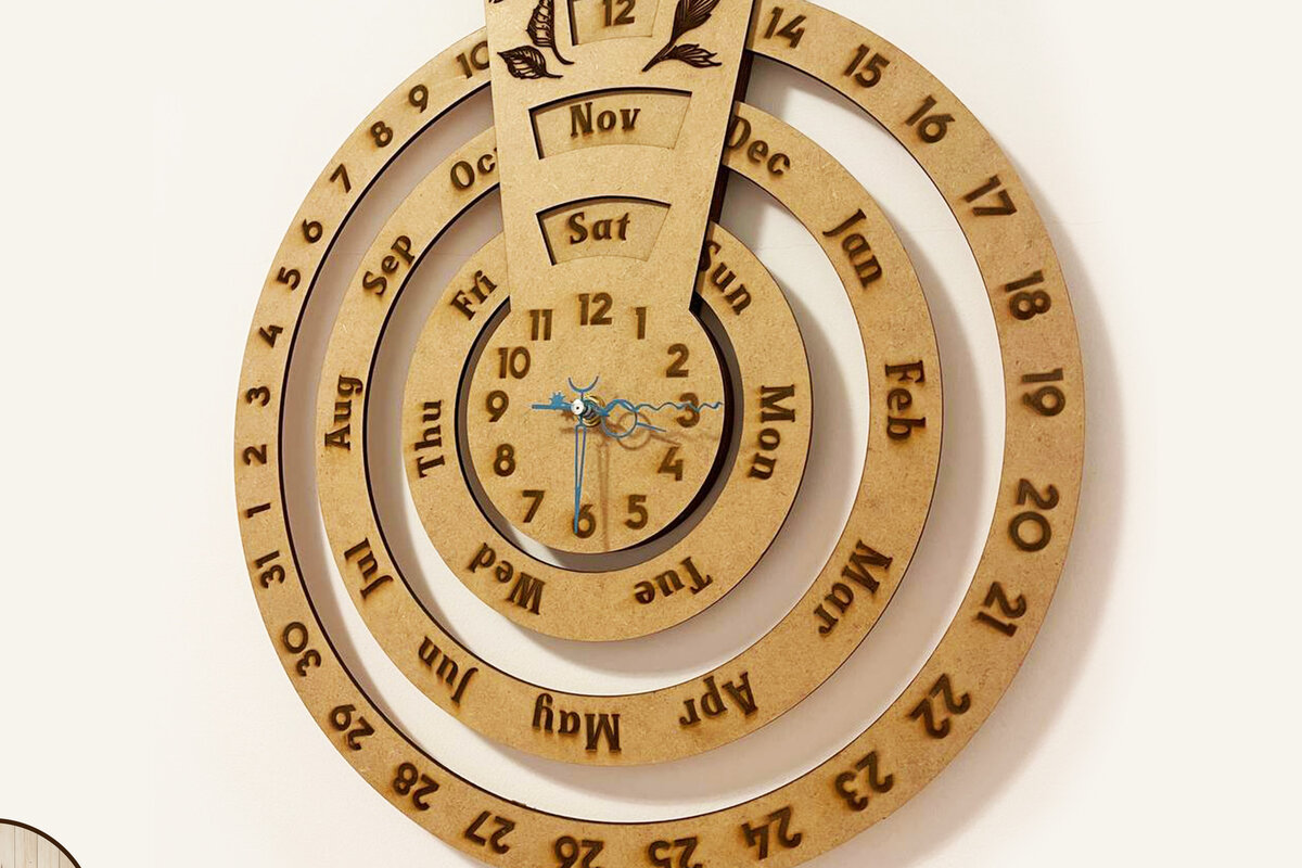 Σετ των 2 Intra απο ξύλο plywood 3mm-4mm πάχος – ΔΙΑΙΑΝΕΙΟ ΗΜΕΡΟΛΟΓΙΟ &amp; ΡΟΛΟΪ ΣΕΤ 7 Δίασταση  20x20 cm INTRAFABR-54108251