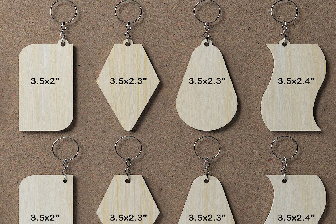 Σετ των 3 Intra απο ξύλο plywood 3mm-4mm πάχος – Προσωποποιημένο Ξύλινο Σετ Κοπής Μπρελόκ 257 Δίασταση  5x5 cm INTRAFABR-48374736