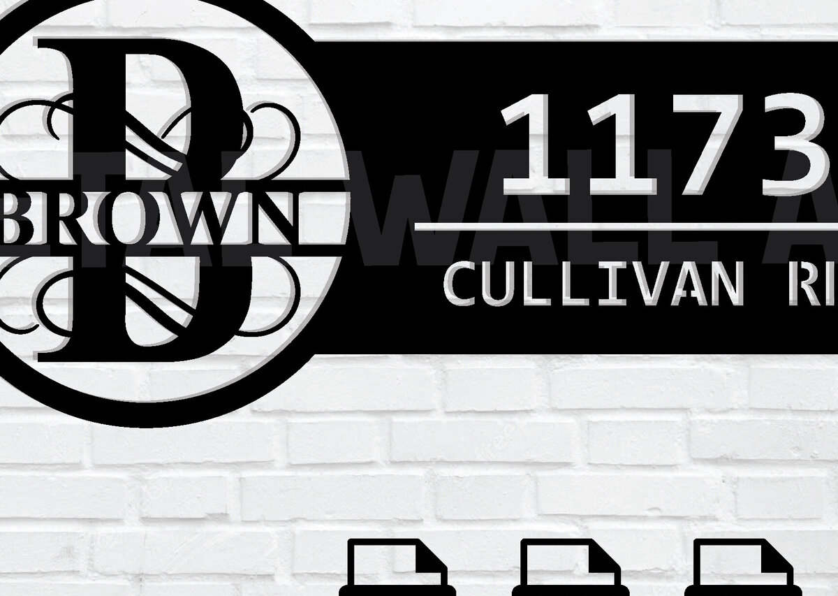 Σετ των 2 Intra απο ξύλο plywood 3mm-4mm πάχος – Εξατομικευμένη προσαρμοσμένη  πινακίδα διεύθυνσης Δίασταση  20x20 cm INTRAFABR-104165349