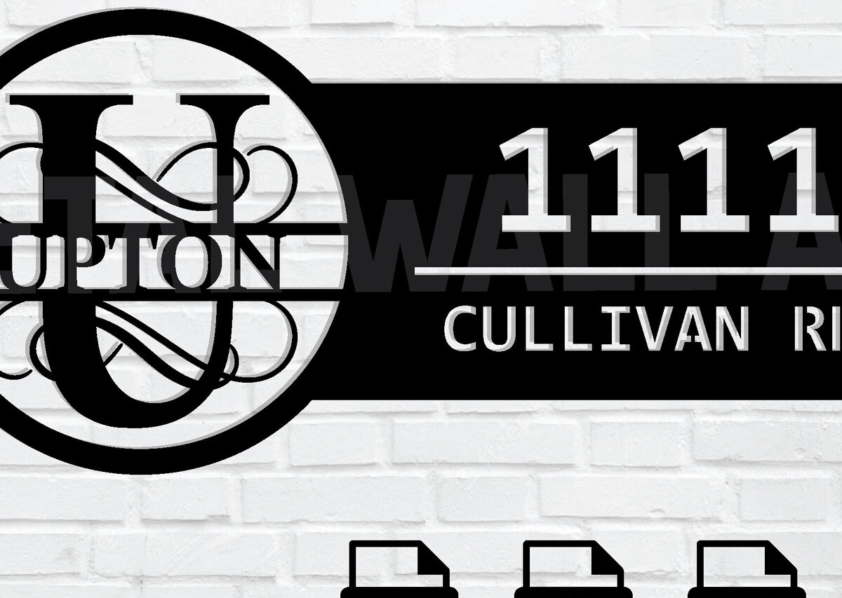 Σετ των 2 Intra απο ξύλο plywood 3mm-4mm πάχος – Εξατομικευμένη προσαρμοσμένη  πινακίδα διεύθυνσης Δίασταση  20x20 cm INTRAFABR-105108513