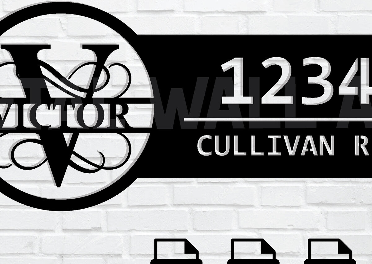 Σετ των 2 Intra απο ξύλο plywood 3mm-4mm πάχος – Εξατομικευμένη προσαρμοσμένη  πινακίδα διεύθυνσης Δίασταση  20x20 cm INTRAFABR-105108570