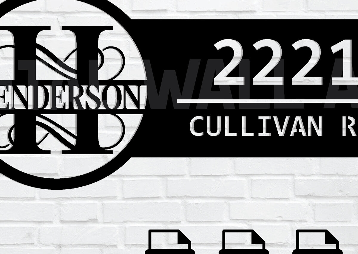 Σετ των 2 Intra απο ξύλο plywood 3mm-4mm πάχος – Εξατομικευμένη προσαρμοσμένη  πινακίδα διεύθυνσης Δίασταση  20x20 cm INTRAFABR-104166417