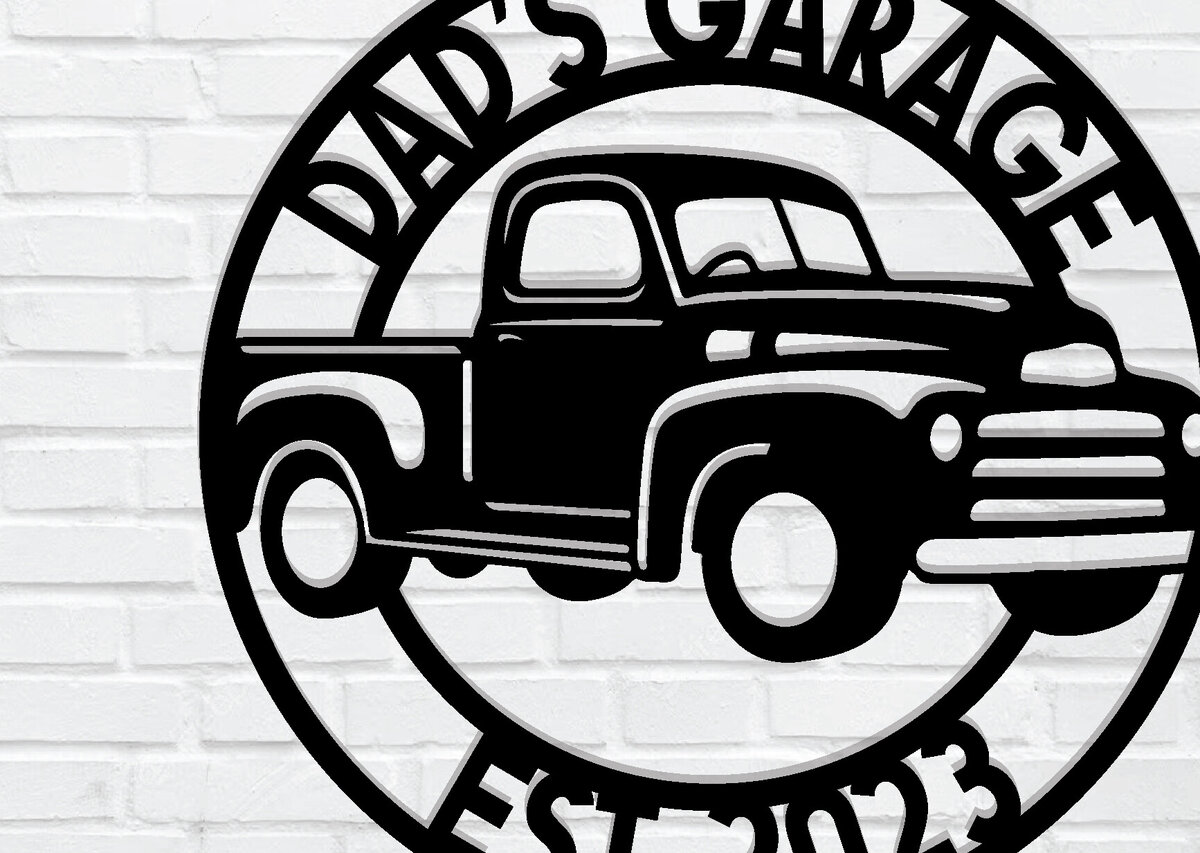 Σετ των 2 Intra απο ξύλο plywood 3mm-4mm πάχος – Εξατομικευμένη προσαρμοσμένη  πινακίδα γκαράζ Δίασταση  20x20 cm INTRAFABR-106020606