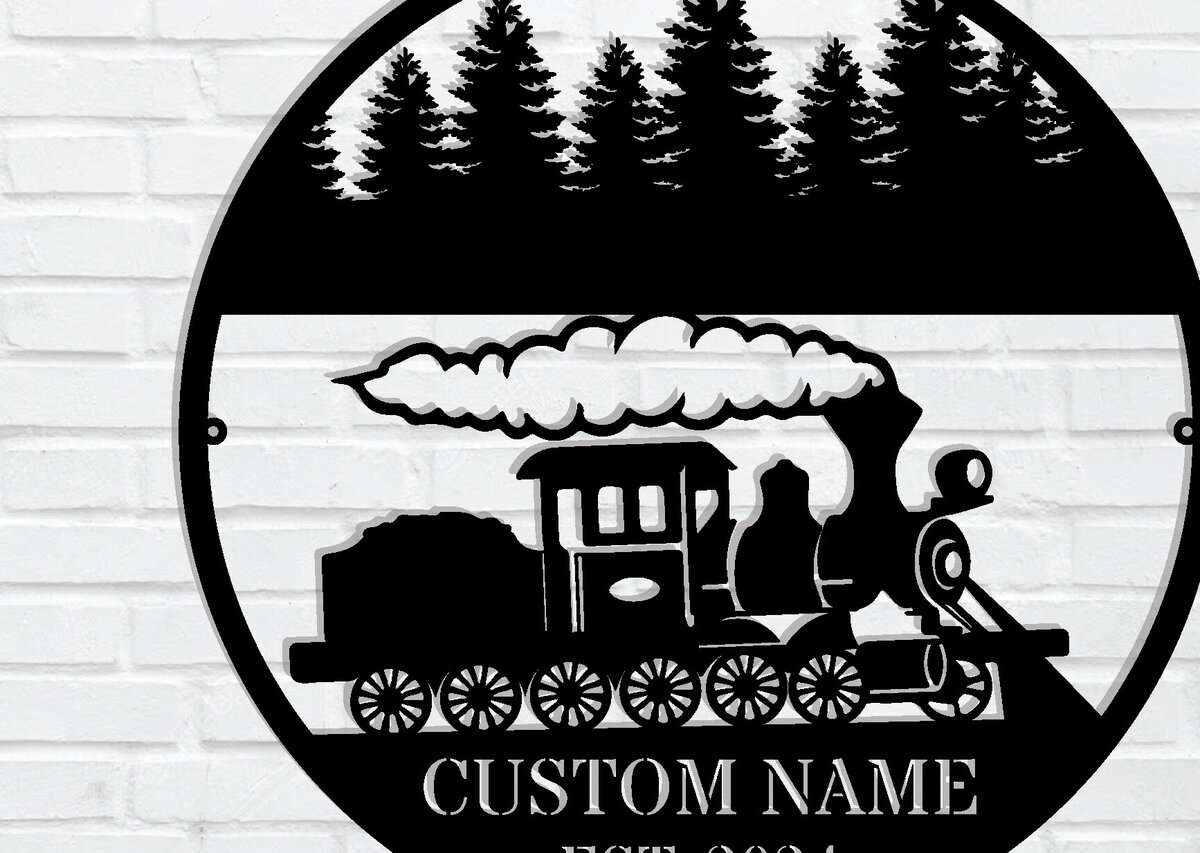 Σετ των 2 Intra απο ξύλο plywood 3mm-4mm πάχος – Εξατομικευμένη προσαρμοσμένη  πινακίδα τρένου Δίασταση  20x20 cm INTRAFABR-106720388