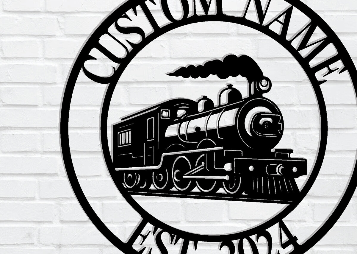 Σετ των 2 Intra απο ξύλο plywood 3mm-4mm πάχος – Εξατομικευμένη προσαρμοσμένη  πινακίδα τρένου Δίασταση  20x20 cm INTRAFABR-106720420