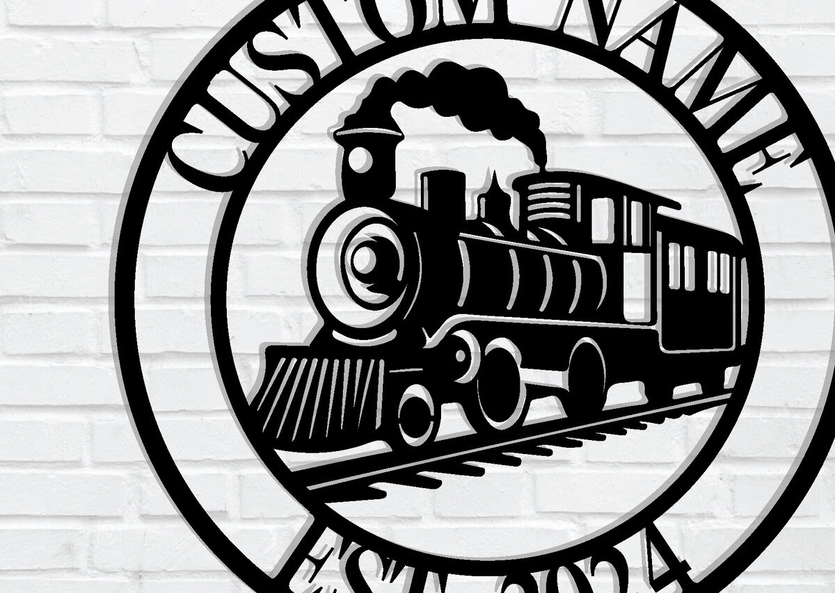 Σετ των 2 Intra απο ξύλο plywood 3mm-4mm πάχος – Εξατομικευμένη προσαρμοσμένη  πινακίδα τρένου Δίασταση  20x20 cm INTRAFABR-106720440