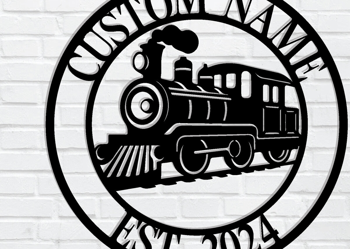 Σετ των 2 Intra απο ξύλο plywood 3mm-4mm πάχος – Εξατομικευμένη προσαρμοσμένη  πινακίδα τρένου Δίασταση  20x20 cm INTRAFABR-106720507