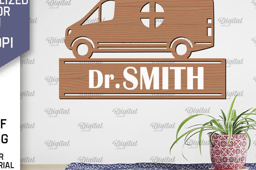 Σετ των 2 Intra απο ξύλο plywood 3mm-4mm πάχος – Προσωποποιημένη γιατρού Δίασταση  20x20 cm INTRAFABR-98993785