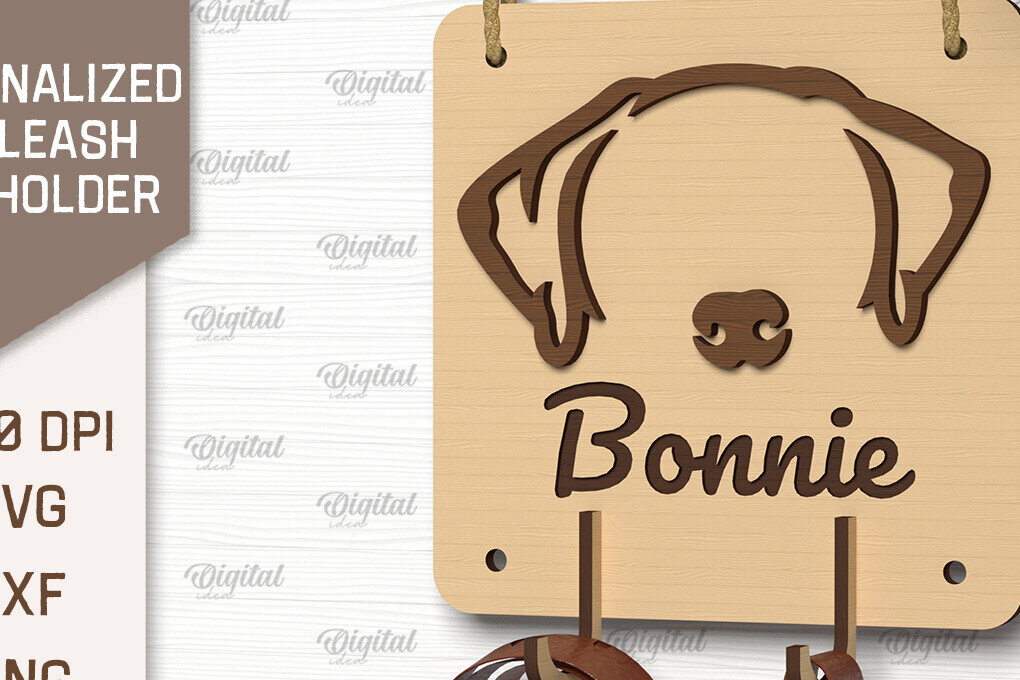 Σετ των 2 Intra απο ξύλο plywood 3mm-4mm πάχος – Εξατομικευμένη θήκη λουριών σκύλου Δίασταση  20x20 cm INTRAFABR-102597919