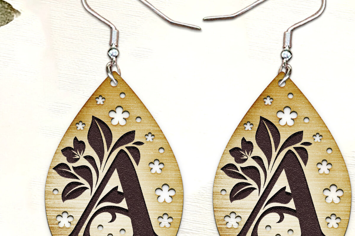 Σετ των 3 Intra απο ξύλο plywood 3mm-4mm πάχος – Εξατομικευμένα σκουλαρίκια. Δίασταση  5x5 cm INTRAFABR-123579657