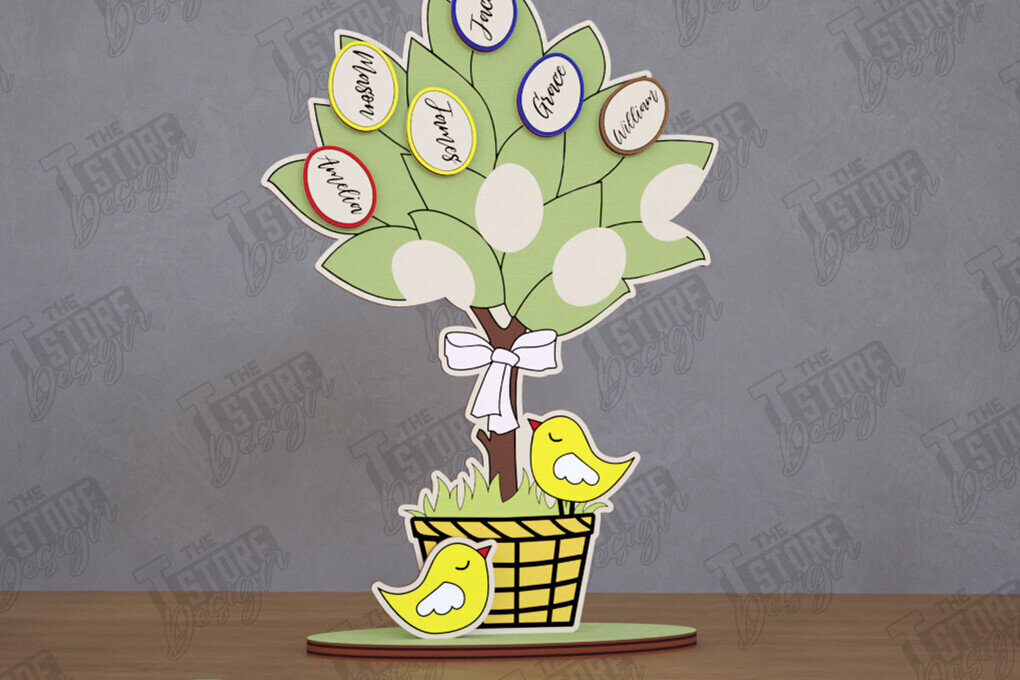 Σετ των 2 Intra απο ξύλο plywood 3mm-4mm πάχος – Εξατομικευμένο Πασχαλινό Αυγό | Αργία Δίασταση  20x20 cm INTRAFABR-116410635