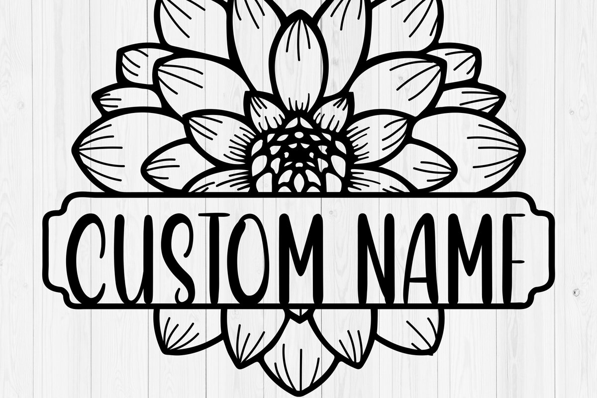 Σετ των 2 Intra απο ξύλο plywood 3mm-4mm πάχος – Εξατομικευμένη λουλουδάτη πινακίδα ονόματος Δίασταση  20x20 cm INTRAFABR-117890061