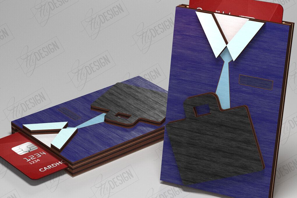 Σετ των 2 Intra απο ξύλο plywood 3mm-4mm πάχος – Εξατομικευμένη θήκη δωροκάρτας |Gift Idea Δίασταση  20x20 cm INTRAFABR-121357072